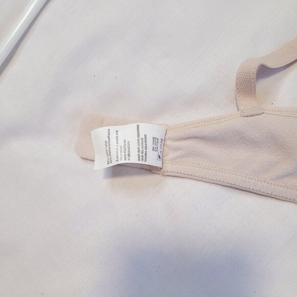 WARNER'S Neutral Nude Bra, Comfy Wireless Cream Bra, Size 34C - Picture 6 of 6